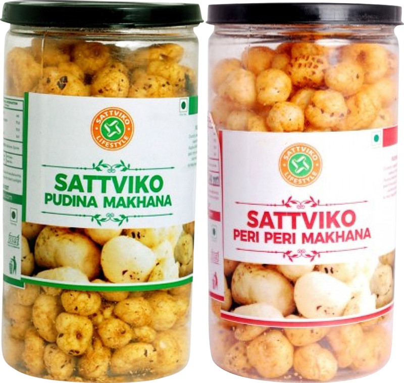 Sattviko Healthy and Crunchy Makhana Combo(Pack of 2, 2 x 75, 150 g)