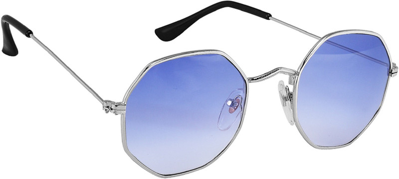Deixels Round Sunglasses(Blue, Clear) Deixels Round Sunglasses(Blue, Clear)