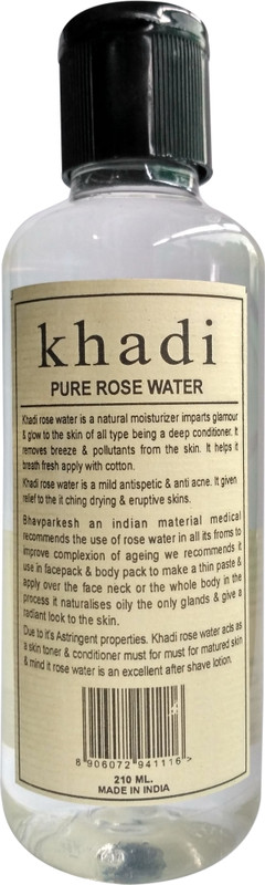 khadikhazana Khadi pure rose water(210 ml)