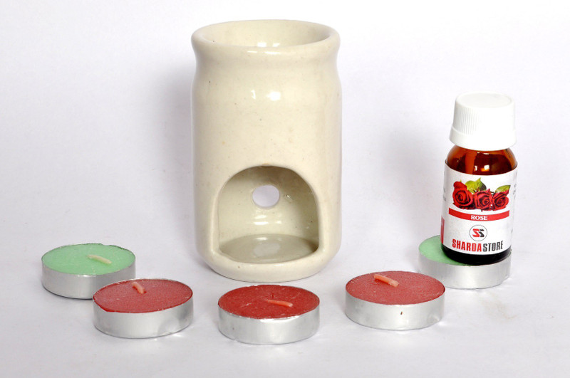 shardastoreindia Rose Aroma Oil, Diffuser Set(15 ml)