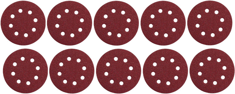 ISC Velcro Sanding Disc Paper 60 Grit For Velcro Pad 5 Pack of 10 Pcs Emery Sandpaper(60 Pack of 10)