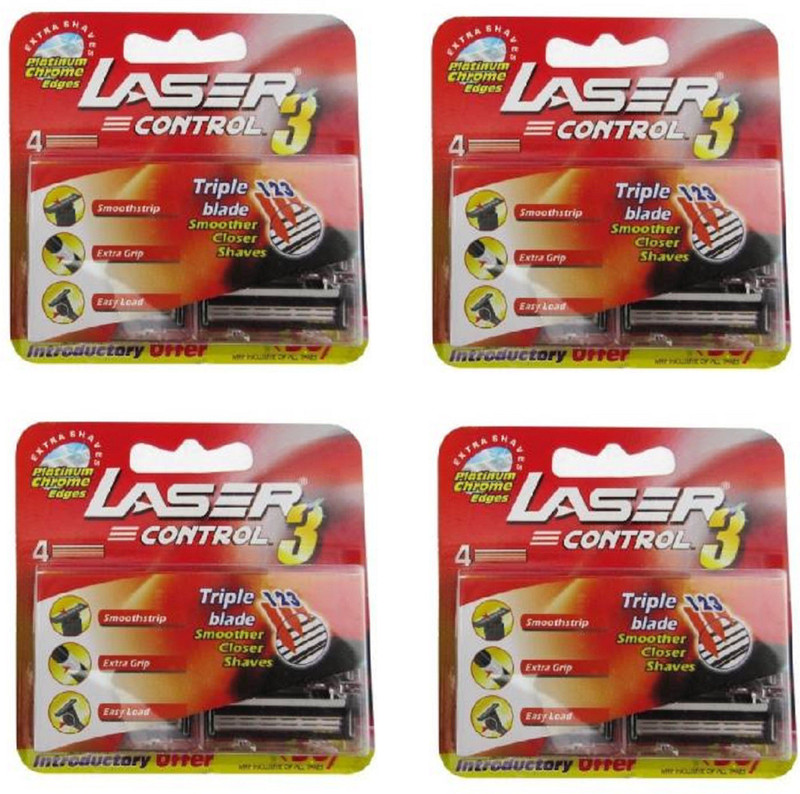 Laser Control 3 - 4 Triple Blade Cartridges(Pack of 4) Laser Control 3 - 4 Triple Blade Cartridges(Pack of 4)