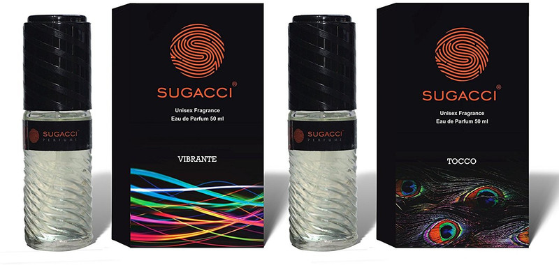 sugacci Stylish & Attractive Unisex Perfume Bottles with International Fragrances of VIBRANTE And TOCCO Eau de Parfum  -  100 ml(For Men & Women)