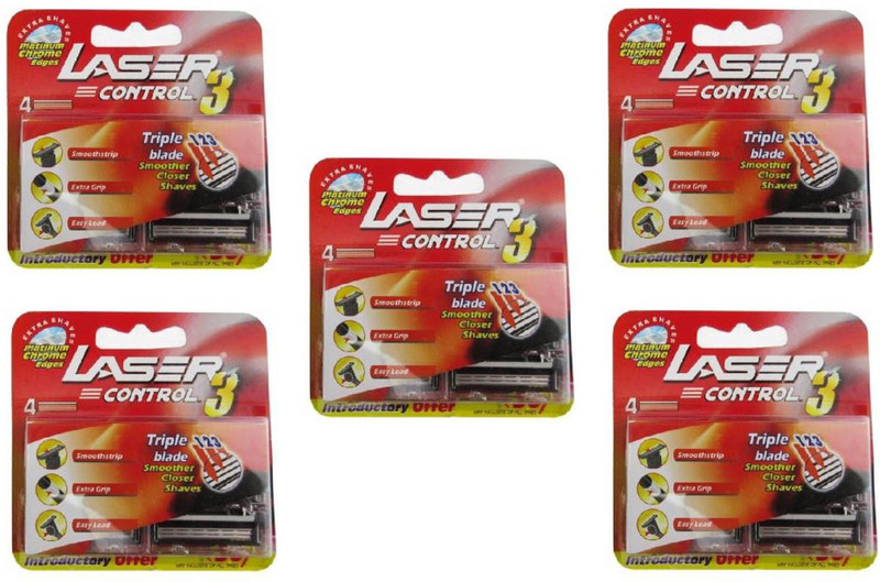 Laser Control 3 - 4 Triple Blade Cartridges(Pack of 5) Laser Control 3 - 4 Triple Blade Cartridges(Pack of 5)