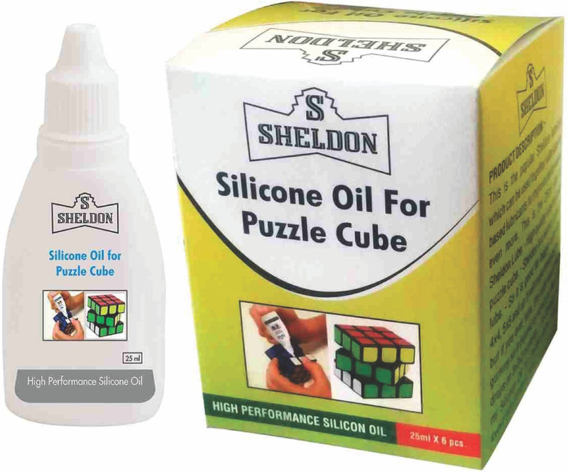 sheldon Silicone Lubrication Oil for Puzzle Cube (combo of 6) Toy Accessory(Puzzle cube White)
