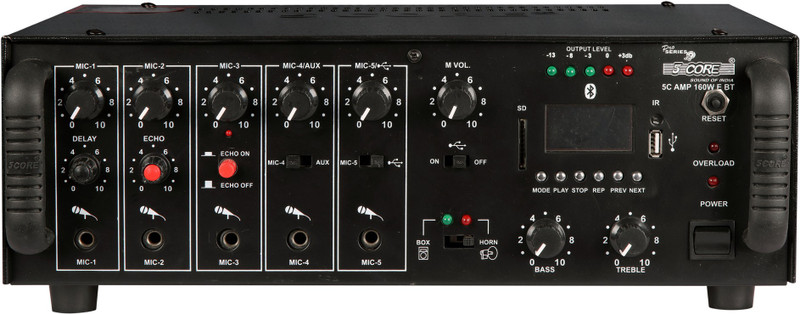 5 Core AMP-160W-E-BT Bluetooth 220 W AV Power Amplifier(Black)