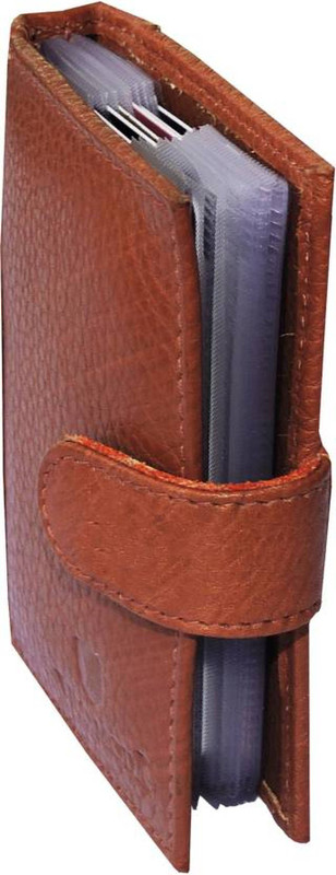 twinstar 15 Card Holder(Set of 1, Brown)