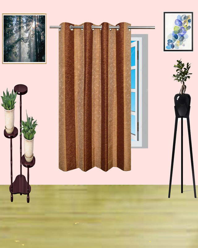 alagh fashions 148 cm (5 ft) Polyester Window Curtain Single Curtain(Printed, Multicolor)