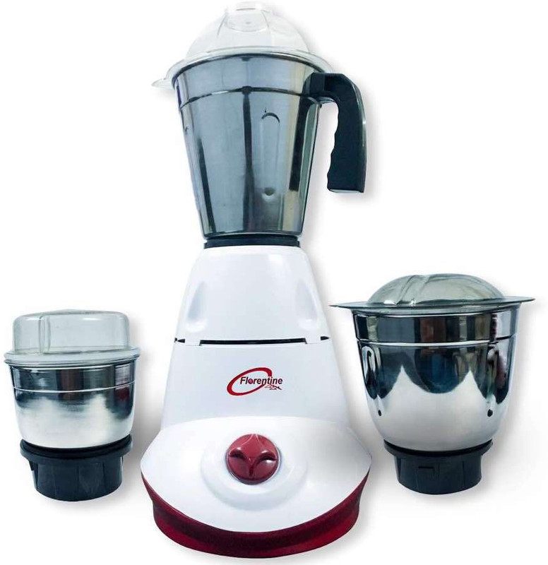 Florentine Homes FLHE-002 Eden (White & Cherry, 3 Jars) 650 W Mixer Grinder(Cherry, White, 3 Jars)