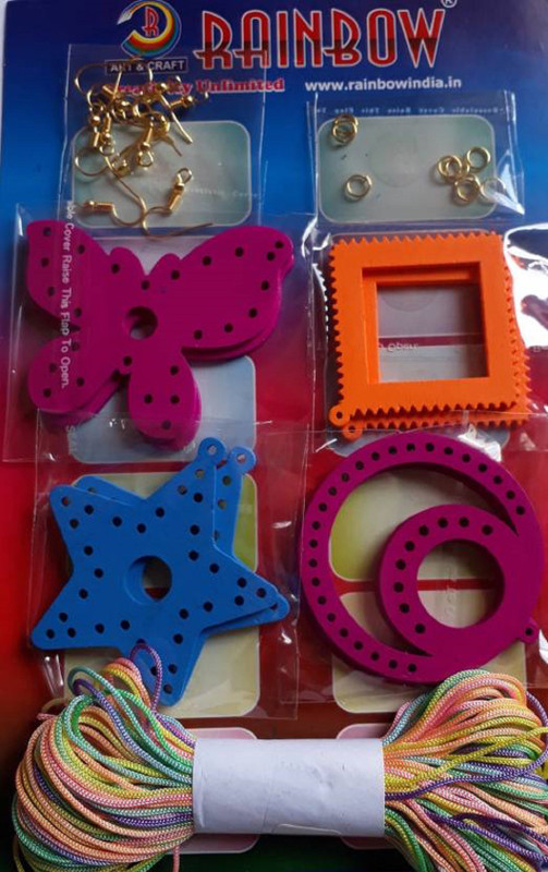 swing arts Silk Thread Wooden Earring Making Kit