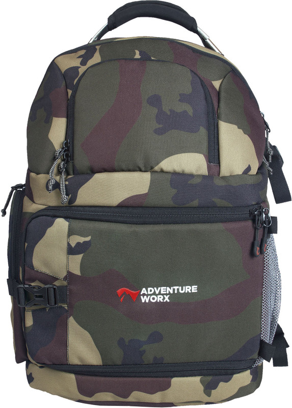 Adventure Worx Bild LP DSLR SLR Camera Lens Camera / Laptop shoulder Backpack with AerWireT Camera Bag(camouflage)