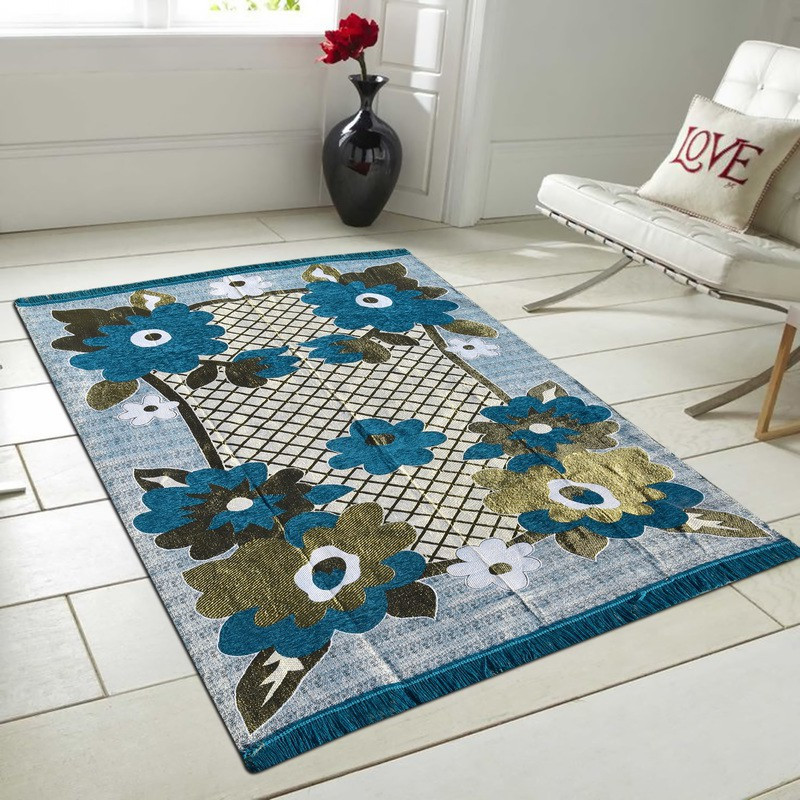 zistur Multicolor Cotton Carpet(121 cm  X 183 cm)
