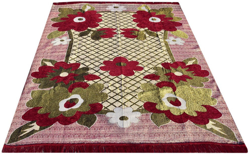 zistur Multicolor Cotton Carpet(121 cm  X 183 cm)