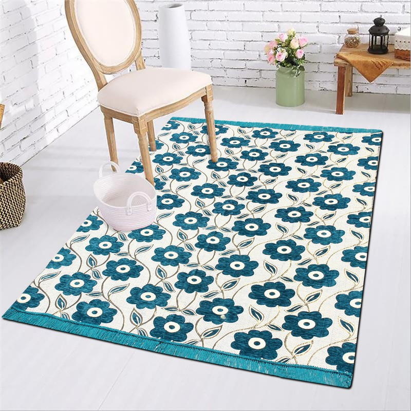 zistur Multicolor Cotton Carpet(121 cm  X 183 cm)