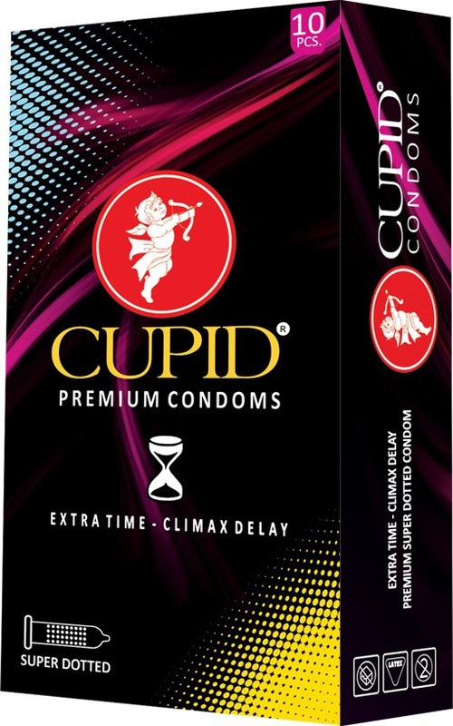 cupid Super Dotted Extra Time 30 Pcs Condom(Set of 3, 30S)