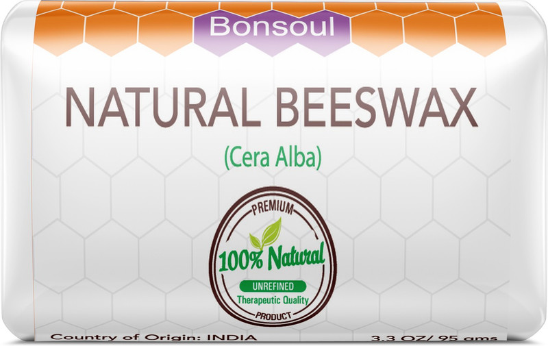 bonsoul 100% Natural, Unrefined and Filtered Beeswax Natural(Pack of: 1, 95 g)