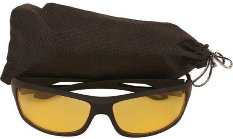 sk fakhruddin traders Wrap-around, Sports Sunglasses(Yellow)