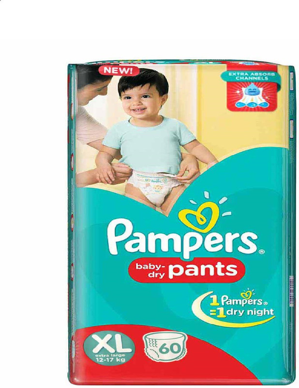 Pampers 1-60 - XL(60 Pieces)