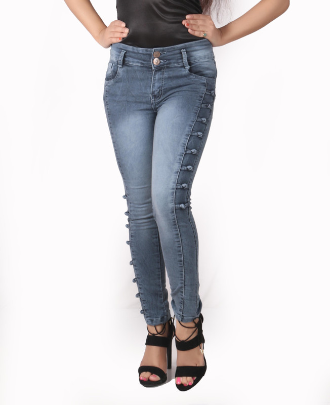 Fashion Stylus Slim Women Grey Jeans