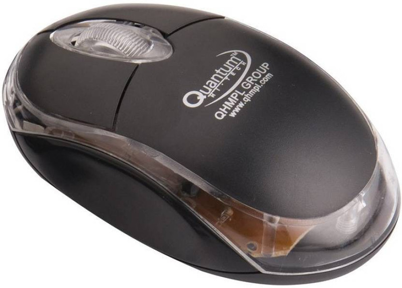 QHMPL QHM222 Wired Optical Gaming Mouse(PS/2, Black)