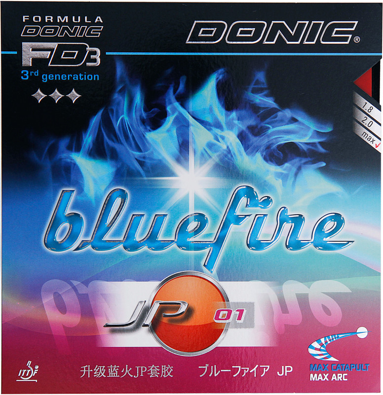 Donic Bluefire JP 01 Max Table Tennis Rubber(Red)