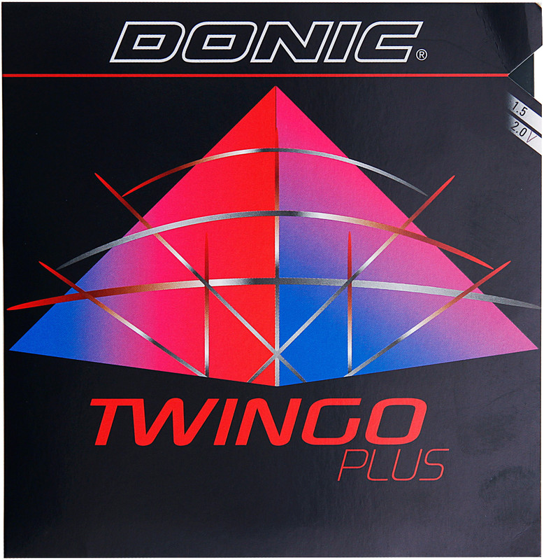 Donic Twingo 11.3 mm Table Tennis Rubber(Black)