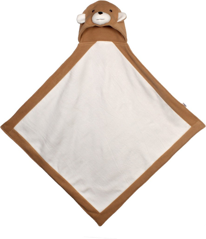 Baby Elements Animal Single Hooded Baby Blanket(Polyester, White) Baby Elements Animal Single Hooded Baby Blanket(Polyester, White)