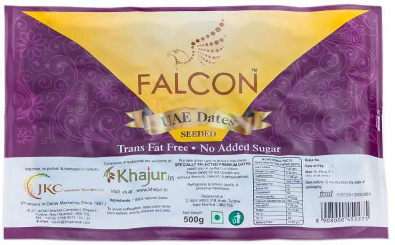 Falcon UAE Seeded Dates-500g Dates(500 g)
