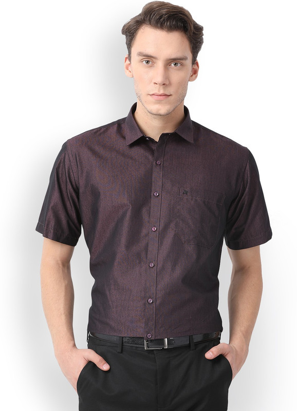 Solid Formal Brown Shirt 