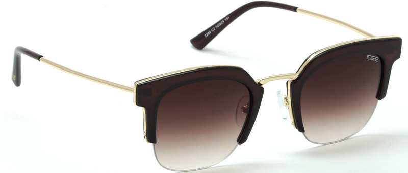 IDEE Retro Square Sunglasses(Brown)