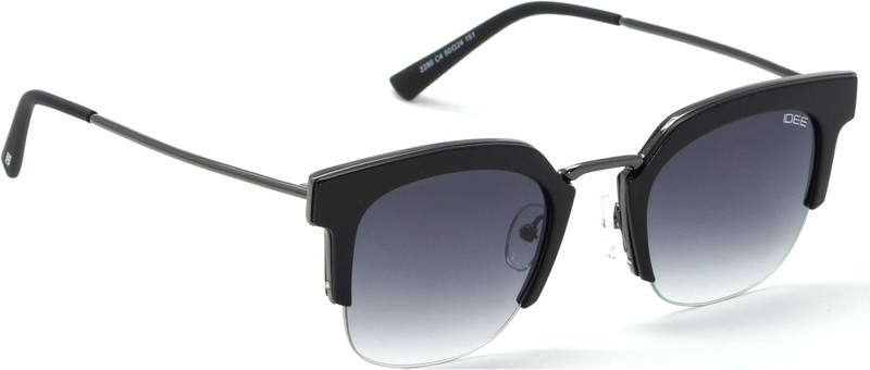 IDEE Retro Square Sunglasses(Black)
