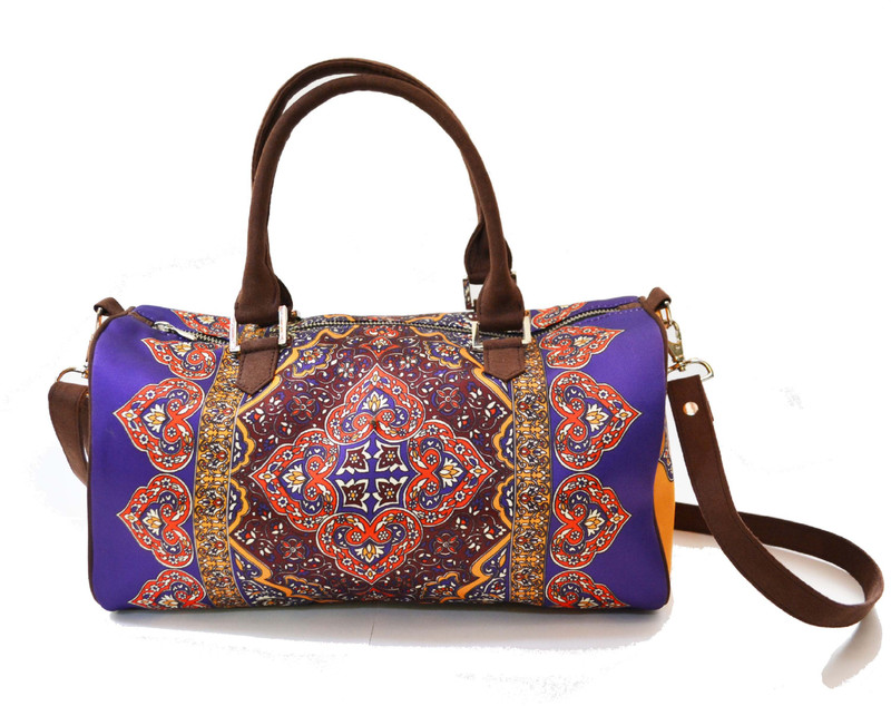 anartline Rug Printed duffle bag Shoulder Bag(Grey, 4 inch)