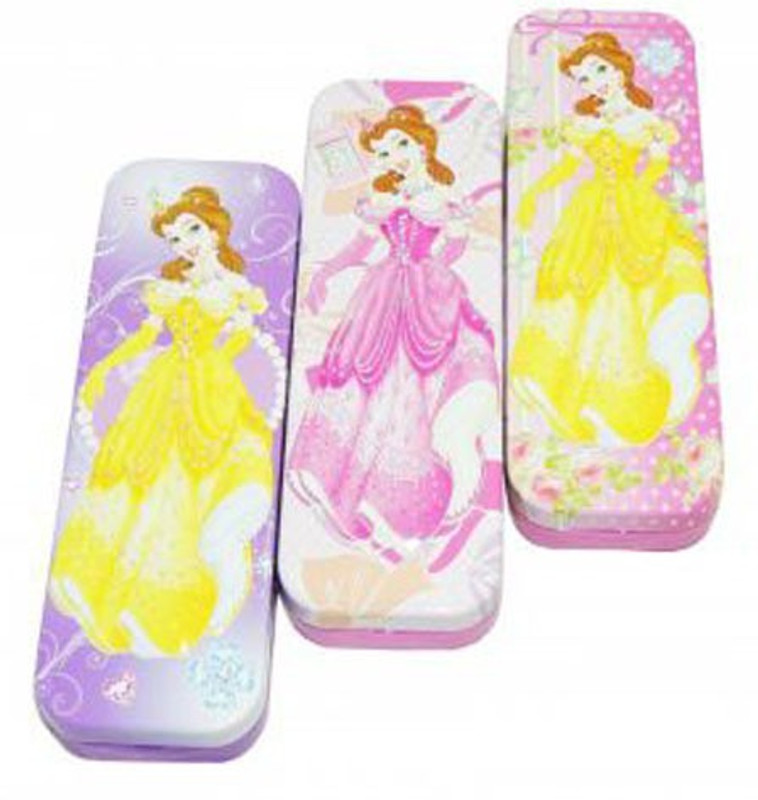 shophills 3 Metal Pencil Box Art Metal Pencil Boxes(Set of 3, Pink)