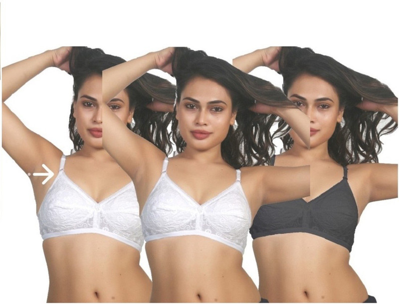 karishma Women Full Coverage Non Padded Bra(White)