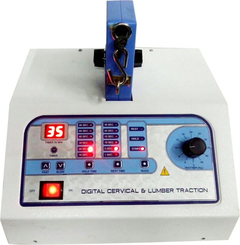 Physiogears DIGITAL CERVICAL LUMBER TRACTION MACHINE PHYSIOTHERAPY Electrotherapy Device(MG-18)