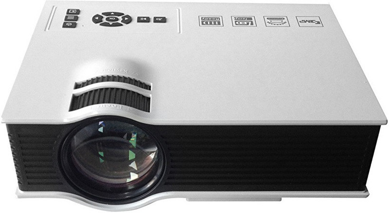 Wonder World ® Mini Home Multimedia HD HDMI USB Video 800 lm LED Corded Portable Projector(White, Black)