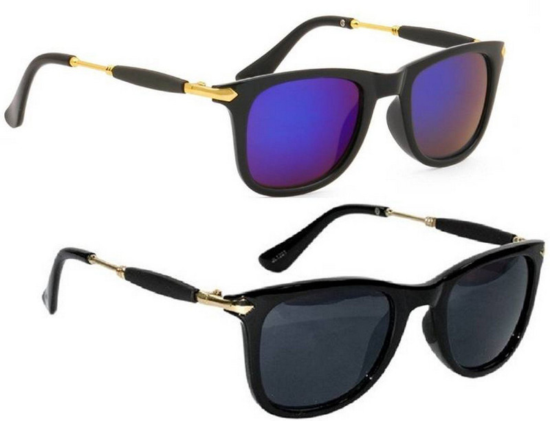jazz style Wayfarer, Over-sized Sunglasses(Multicolor)
