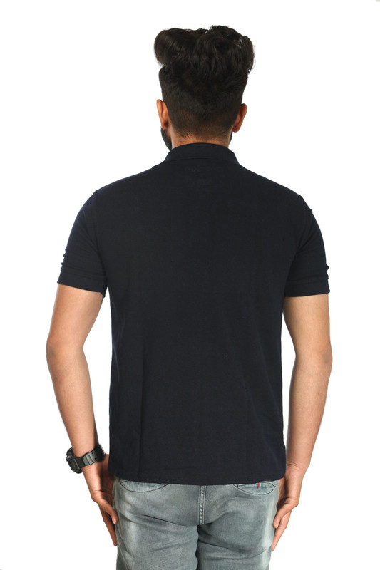 doodoo Solid Men Polo Neck Multicolor T-Shirt