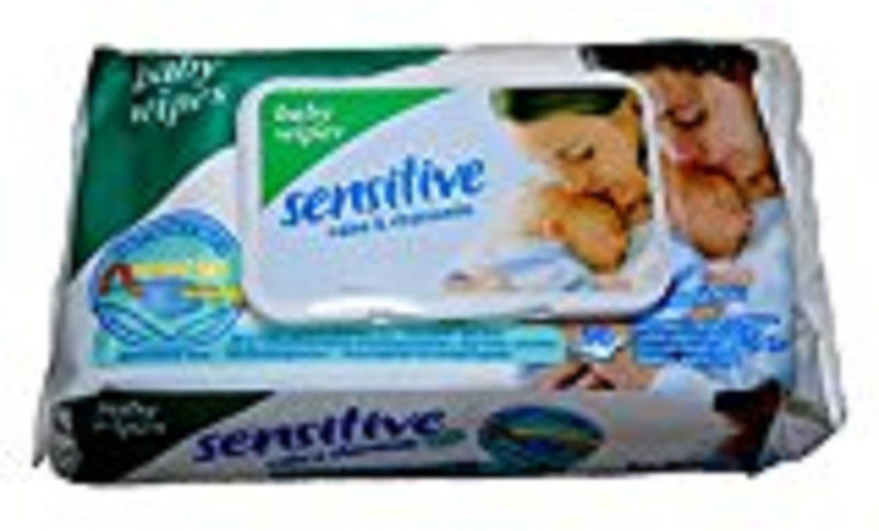 N&M Sensitive Baby Cotton Wipes (Pack of 2)(2 Pieces)