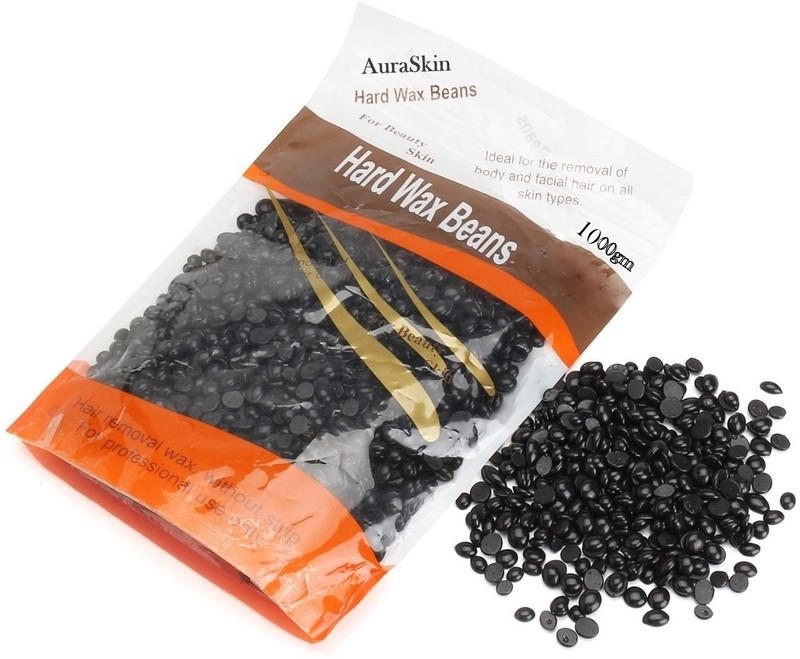 AuraSkin Depilatory strip-less hair remover No Strip Hard Beads Brazilian Hot Wax 1 KG Wax(1000 g)
