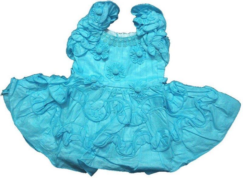 samsoon Girls Casual Dress Dress(Light Blue)