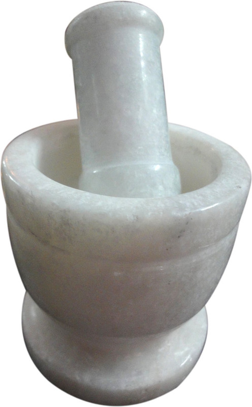 dharohar the heritage Imam Dasta White Color Marble Masher(White)