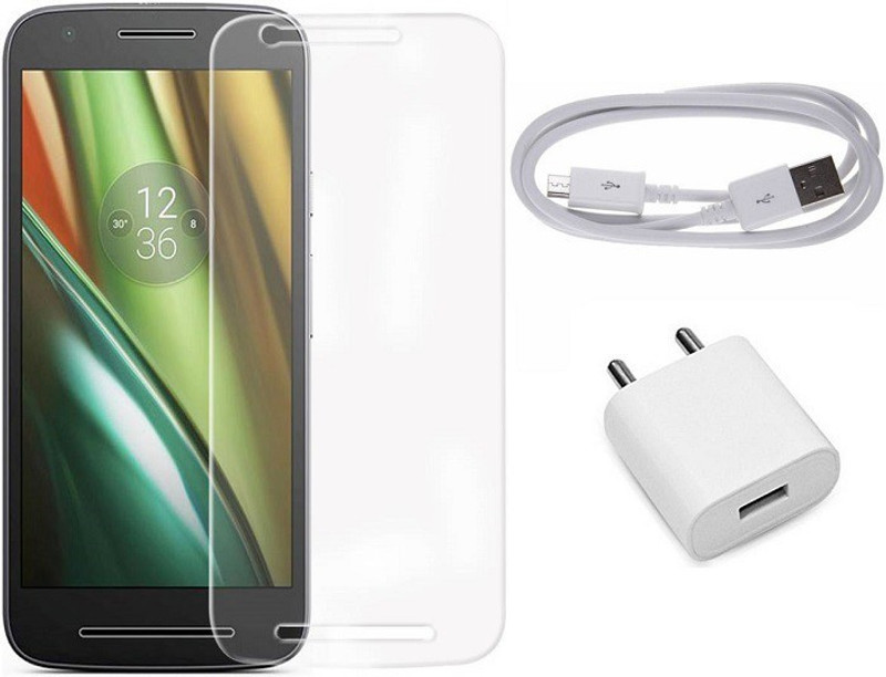 Trends Screen Protector Accessory Combo for Moto E3 Power(Multicolor)