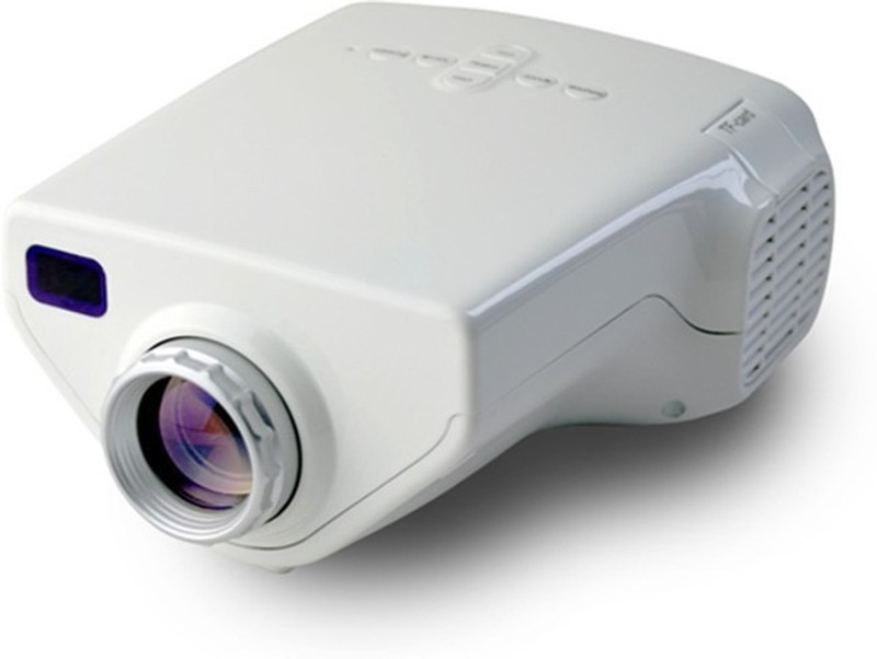 VibeX ™ E03 16W Mini Home Use Multimedia System Digital Video with HDMI USB VGA 50 lm LED Corded Portable Projector(White)
