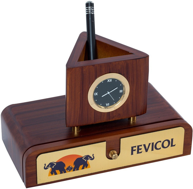 myvaluegift 2 Compartments WOODEN DESK ORGANIZERS(Brown)