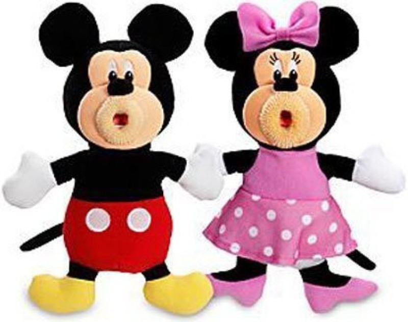 SingAMaJigs Plush Doll Mickey Mouse Clubhouse Figure 2Pack Mickey MinnieDon...