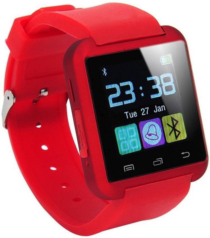 A Connect Z U8Red401-7 phone A Connect Z Smartwatch(Red Strap Regular)