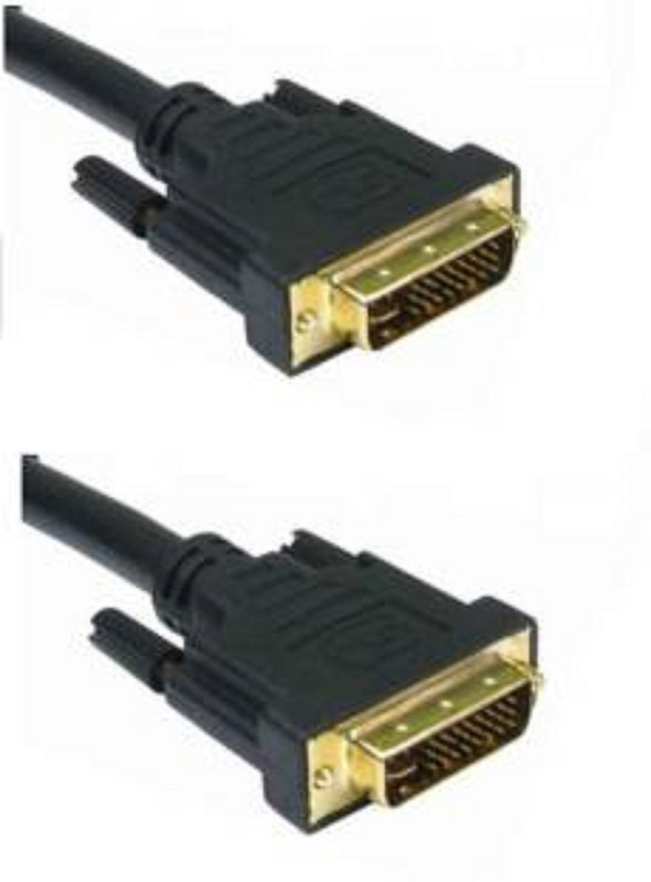 TECHON TV-out Cable DVI CABLE(Black, For Computer)
