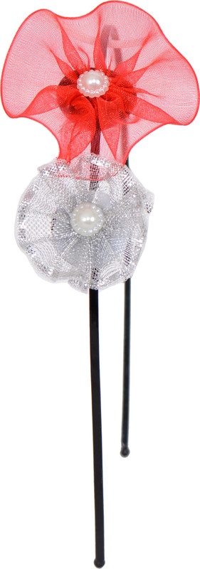 Carolz Jewelry Christmas Red Hairband Hair Band(Red, Silver) Carolz Jewelry Christmas Red Hairband Hair Band(Red, Silver)