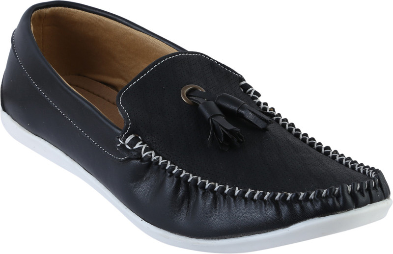 Quarks Tassel Loafers For Men(Black)